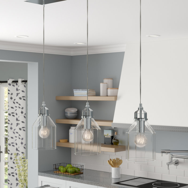 Laurel Foundry Modern Farmhouse Orofino 3 Light Kitchen Island Linear